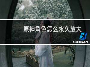 原神角色怎么永久放大