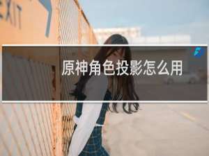 原神角色投影怎么用