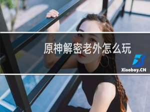 原神解密老外怎么玩