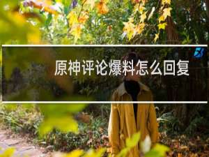原神评论爆料怎么回复