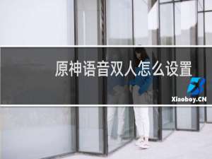 原神语音双人怎么设置