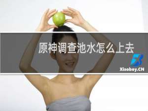 原神调查池水怎么上去