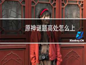 原神谜题高处怎么上