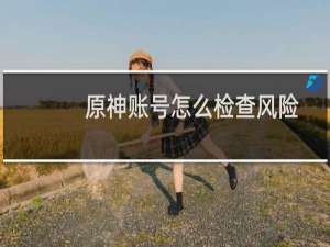 原神账号怎么检查风险