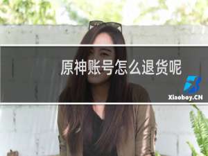 原神账号怎么退货呢