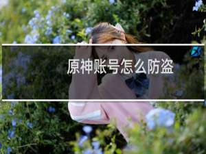 原神账号怎么防盗