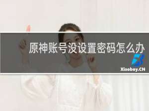 原神账号没设置密码怎么办