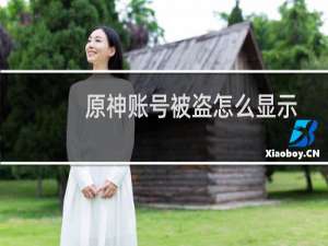 原神账号被盗怎么显示