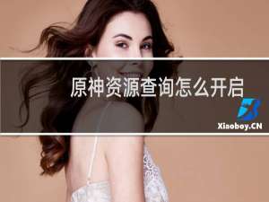 原神资源查询怎么开启