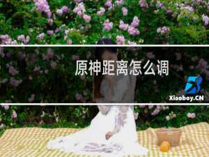 原神距离怎么调