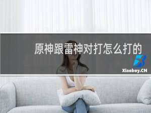 原神跟雷神对打怎么打的