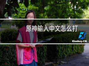 原神输入中文怎么打