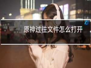原神过往文件怎么打开