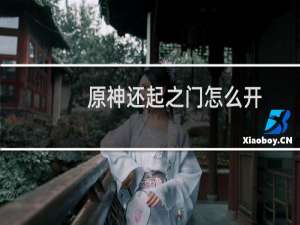 原神还起之门怎么开