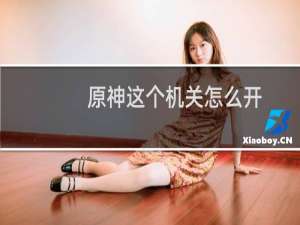 原神这个机关怎么开