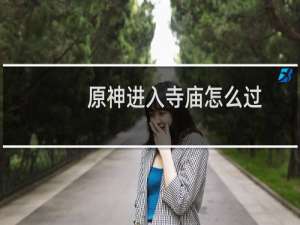 原神进入寺庙怎么过
