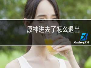 原神进去了怎么退出