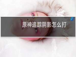 原神追踪阴影怎么打