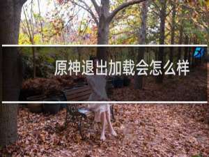原神退出加载会怎么样