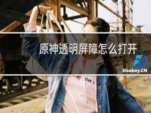 原神透明屏障怎么打开