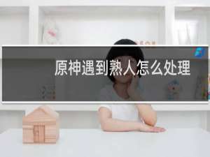 原神遇到熟人怎么处理