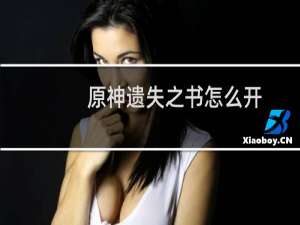 原神遗失之书怎么开