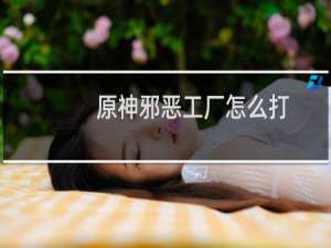 原神邪恶工厂怎么打