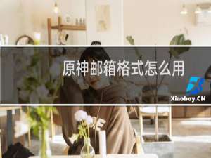 原神邮箱格式怎么用