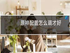 原神配置怎么调才好