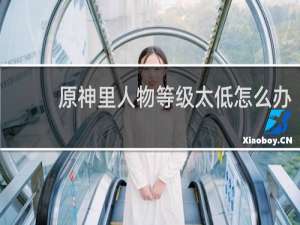原神里人物等级太低怎么办