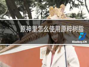 原神里怎么使用原粹树脂