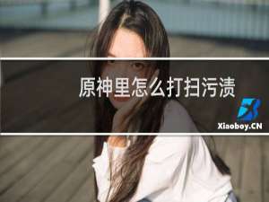 原神里怎么打扫污渍