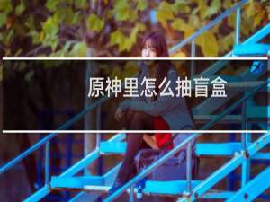 原神里怎么抽盲盒