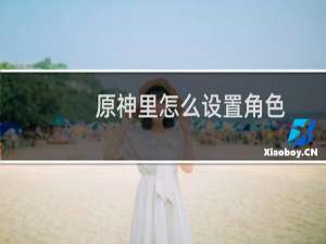 原神里怎么设置角色