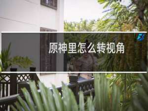 原神里怎么转视角