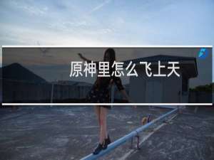 原神里怎么飞上天