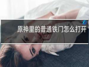 原神里的普通铁门怎么打开