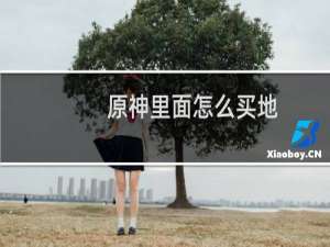 原神里面怎么买地