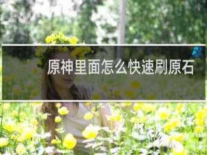 原神里面怎么快速刷原石