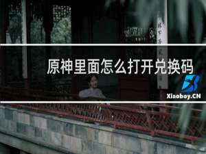 原神里面怎么打开兑换码