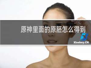 原神里面的原胚怎么得到
