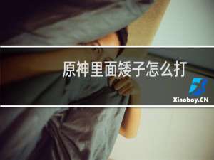 原神里面矮子怎么打