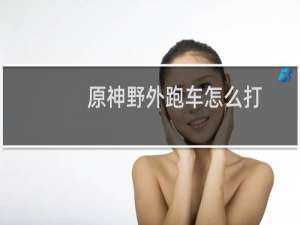 原神野外跑车怎么打