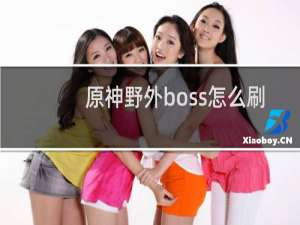 原神野外boss怎么刷