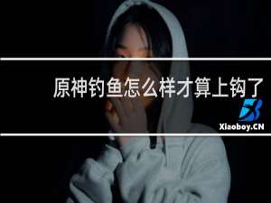 原神钓鱼怎么样才算上钩了