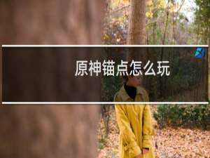 原神锚点怎么玩