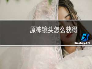 原神镜头怎么获得