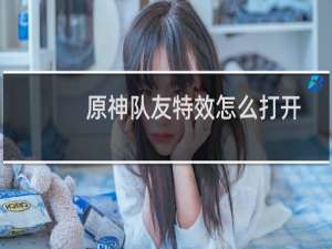 原神队友特效怎么打开