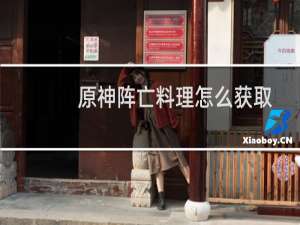 原神阵亡料理怎么获取