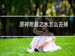 原神附着之水怎么去掉